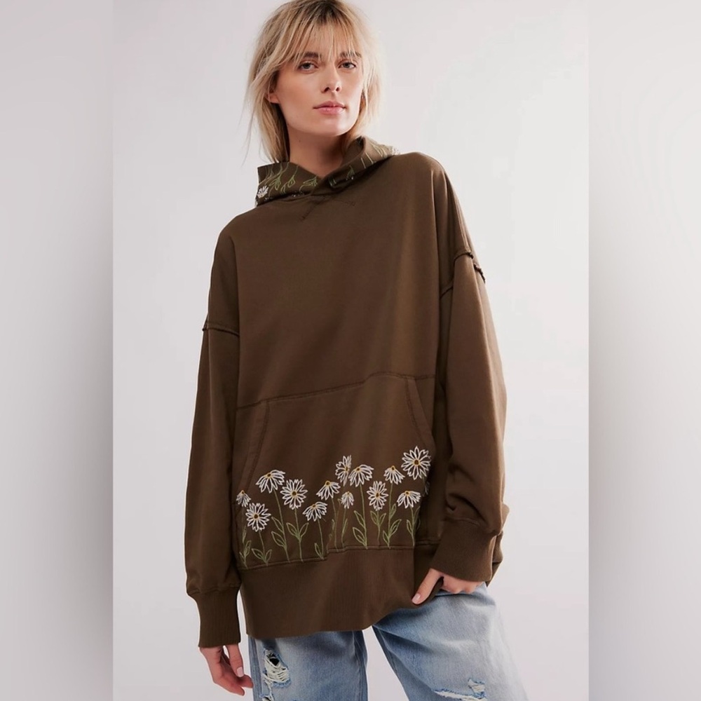 NEW Free People x Driftwood Flower Sweatshirt